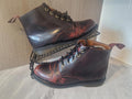 Dr Martens Emmeline UK Size 5 (EU 38) Womens Dark Red Patent Leather Boots Gc