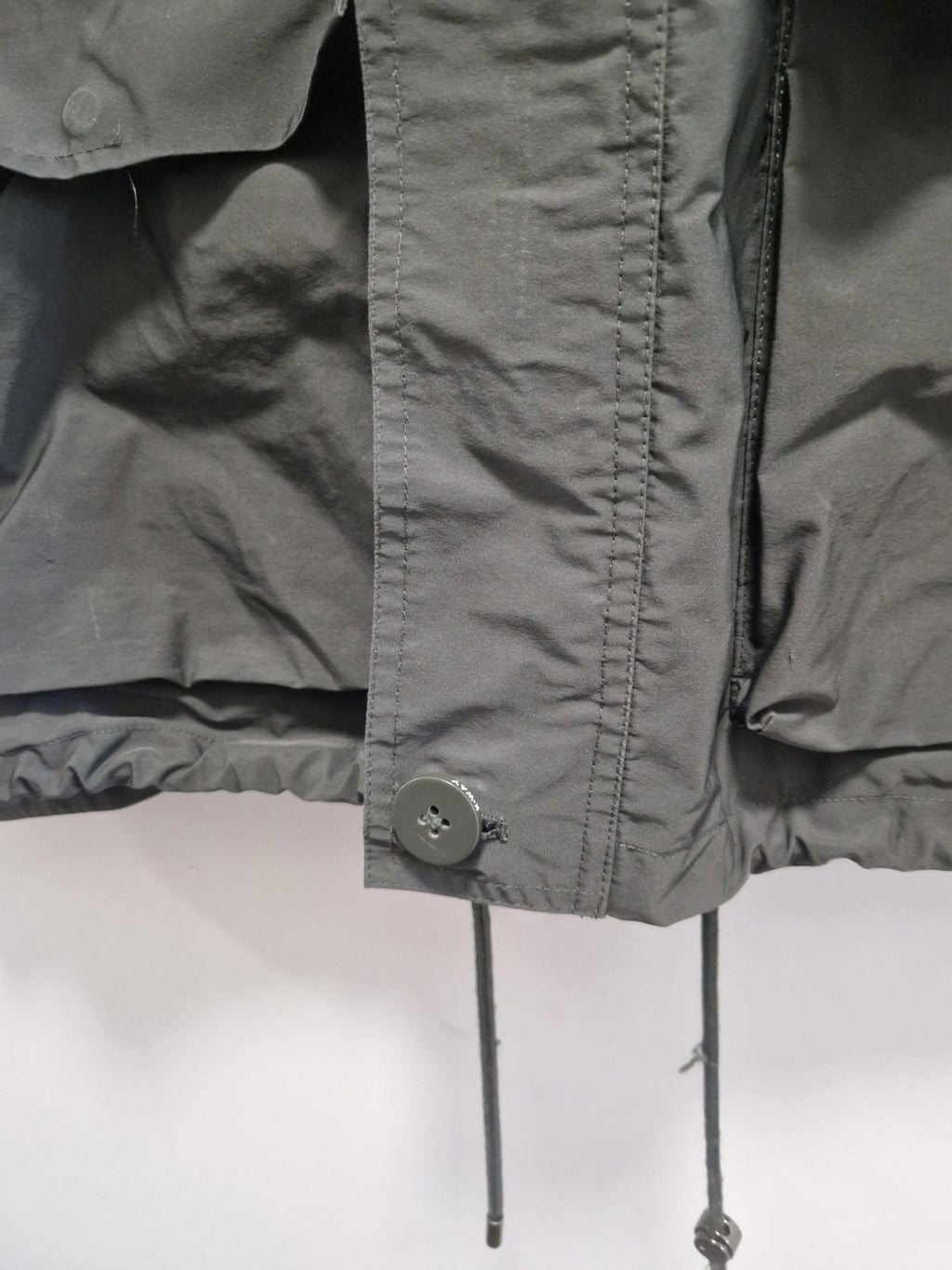 K- Way Bruno Poly Canvas Black Lightweight Hooded Packdown Jacket Uk Medium  Gc