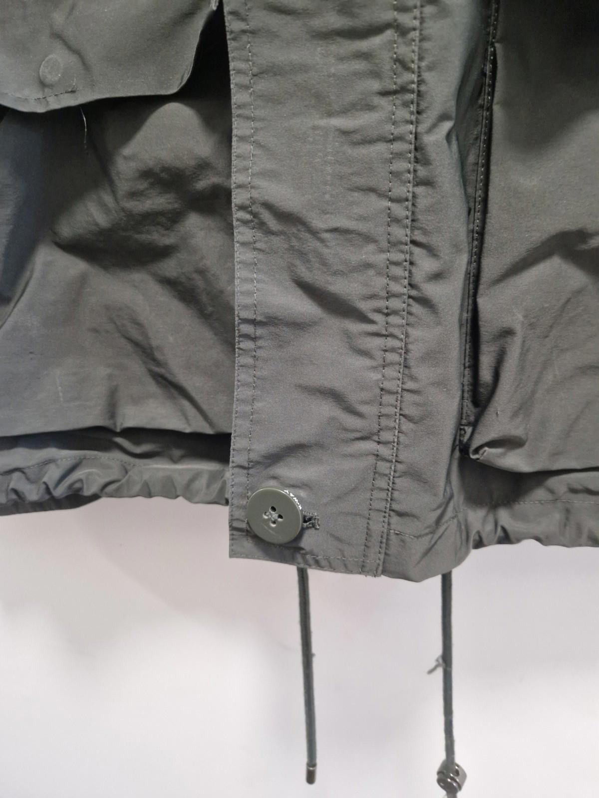 K- Way Bruno Poly Canvas Black Lightweight Hooded Packdown Jacket Uk Medium  Gc