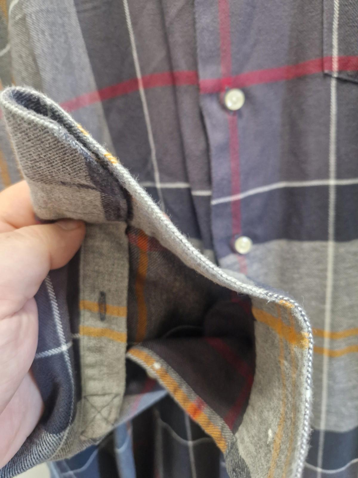 Barbour Stapleton John tartan Checked Flannel Shirt Uk Size Xl Good Condition