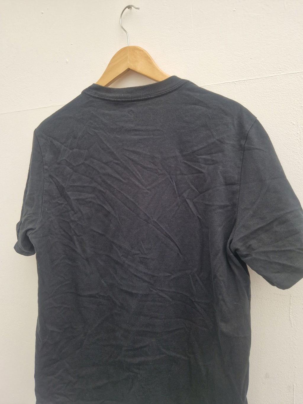 Converse Tie Die Front Spell Out Black Short Sleeved  T- Shirt Gc Uk Size L