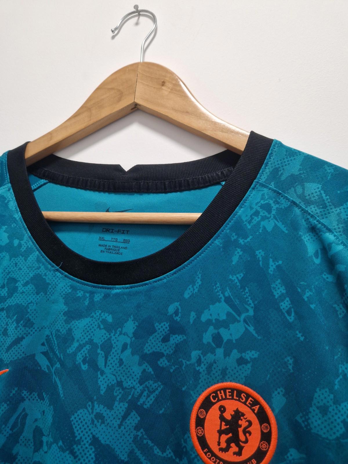 Chelsea Fc  2021/ 2022 Nike Pre Match Training Football Shirt Blue Uk Xxl