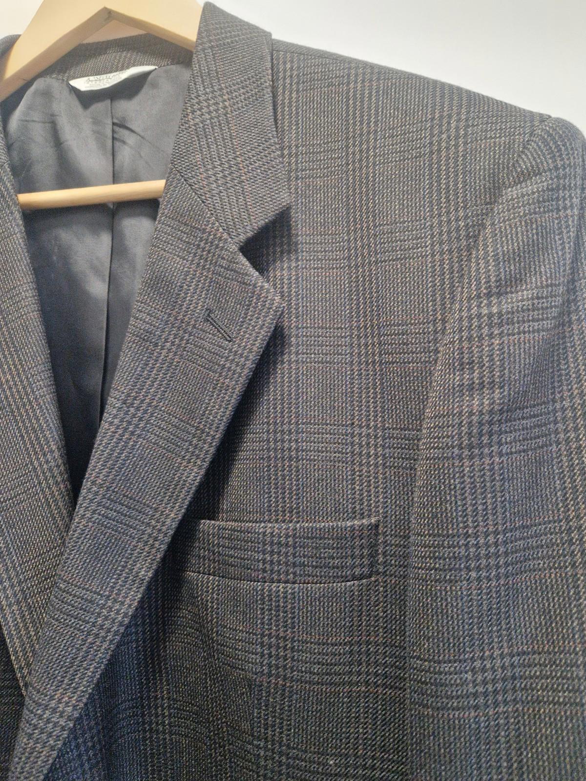 Joseph & feiss International Moore grey plaid wool blazer Jacket Uk M