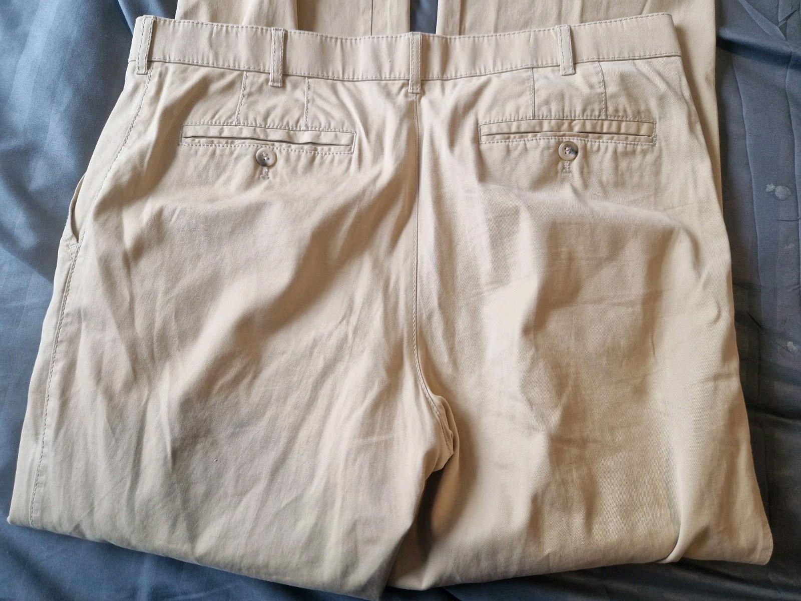 Meyer Cream Lightweight Casual Trousers Uk Size W36 x L32 Gc