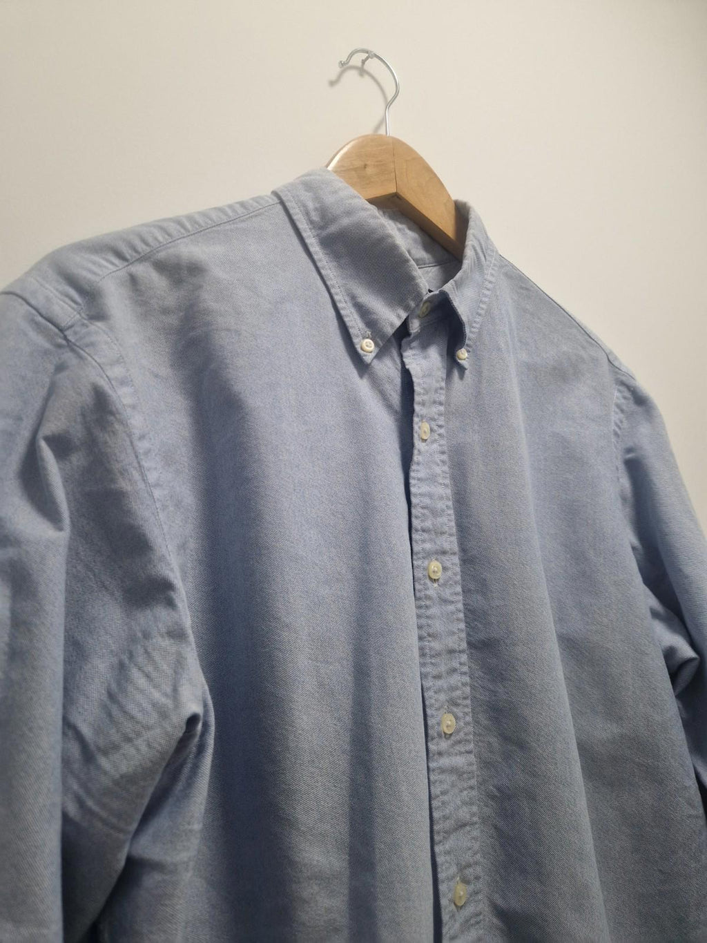 Polo Ralph Lauren Light Blue Embroidered  Pony Oxford shirt in 100% cotton Uk Xl