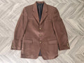 Mario Barutti Ing Loro Paina Italian Wool Cashmere Blend Brown Blazer Jacket 46R