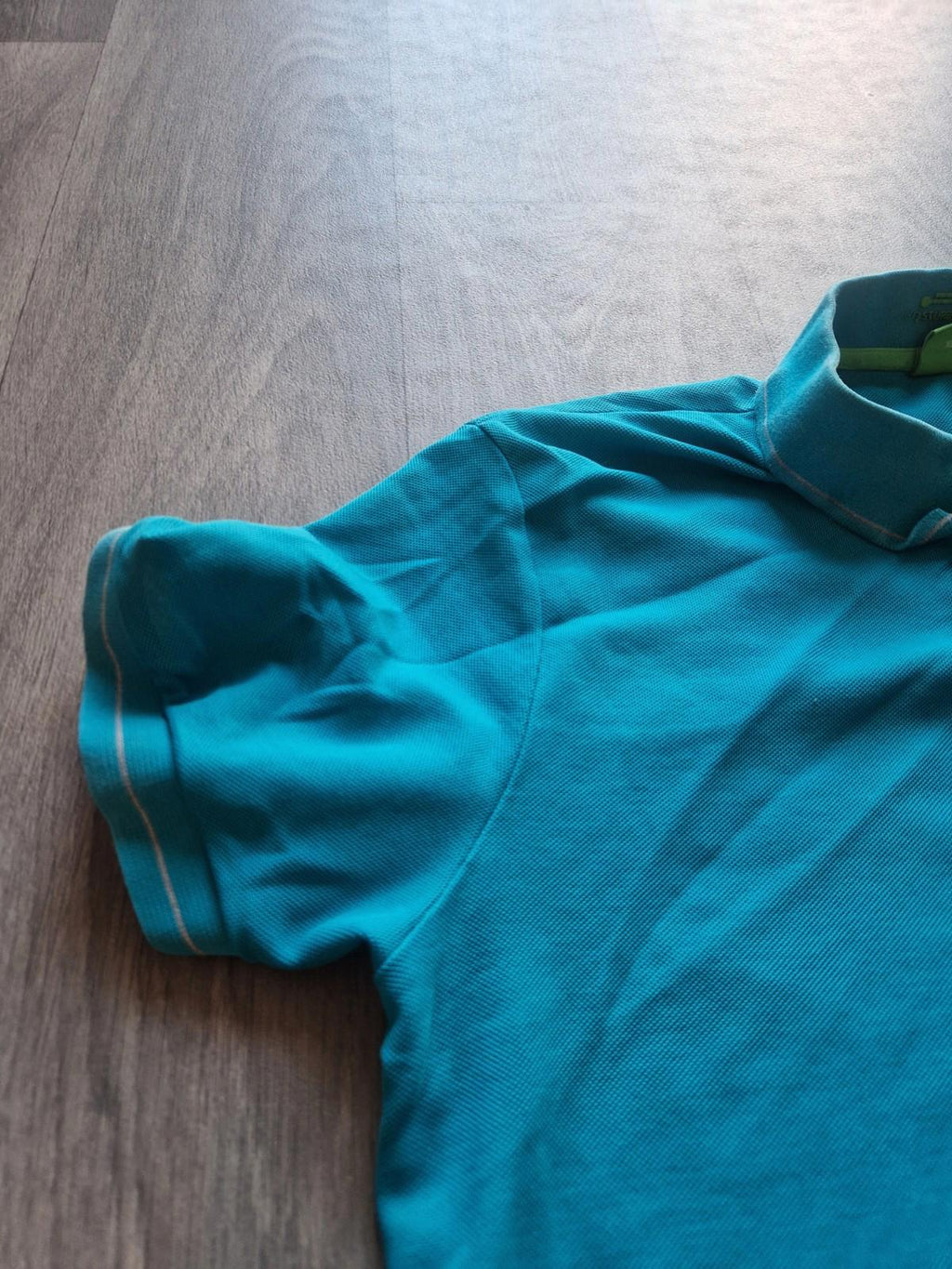Hugo Boss Green Label Teal Blue Polo Shirt Uk Size Xl Slim Fit Vgc