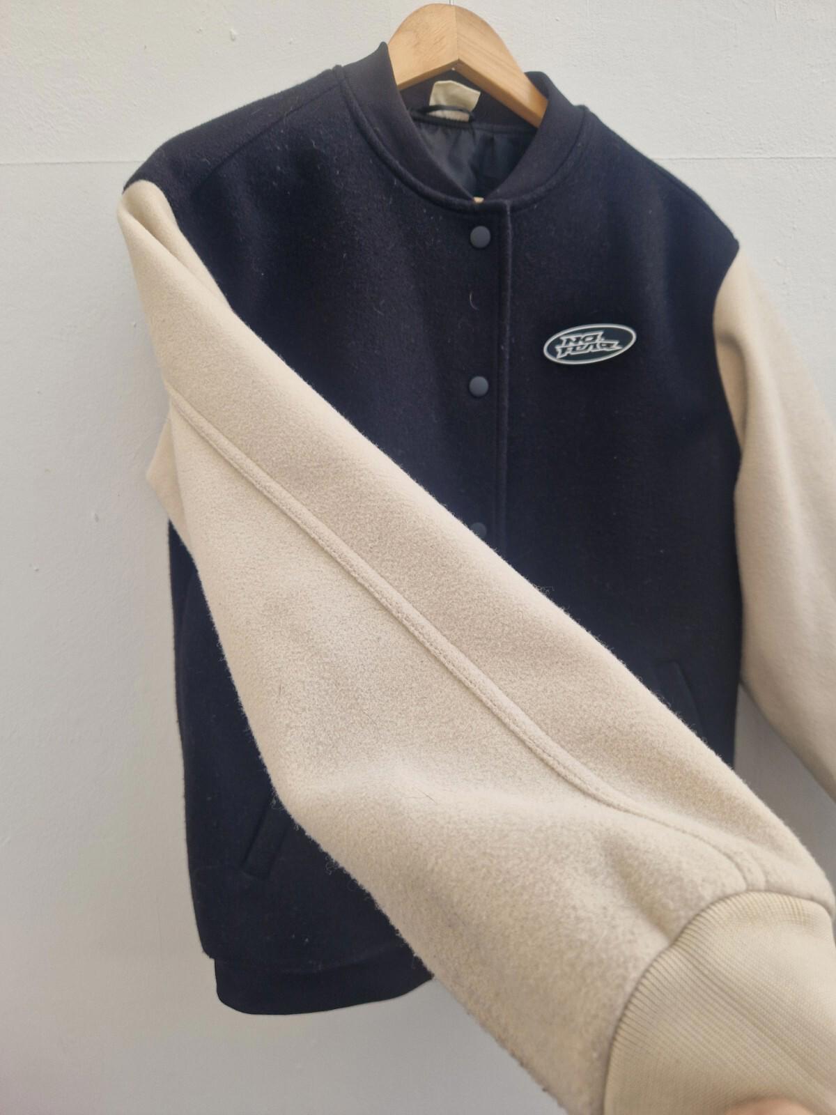 No Fear x H&M Varsity y2k Bomber Jacket Big Logo Size Xs Gc
