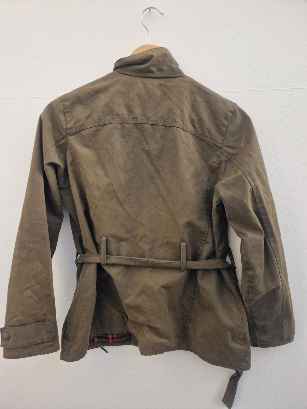 New Forest  Ladies Brown  Wax Jacket Size 10s Good Con Made In Great Britain