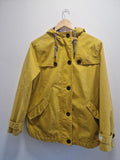 Joules Coast Women's Rain Jacket, Size 14, Hooded, Yellow/Gold