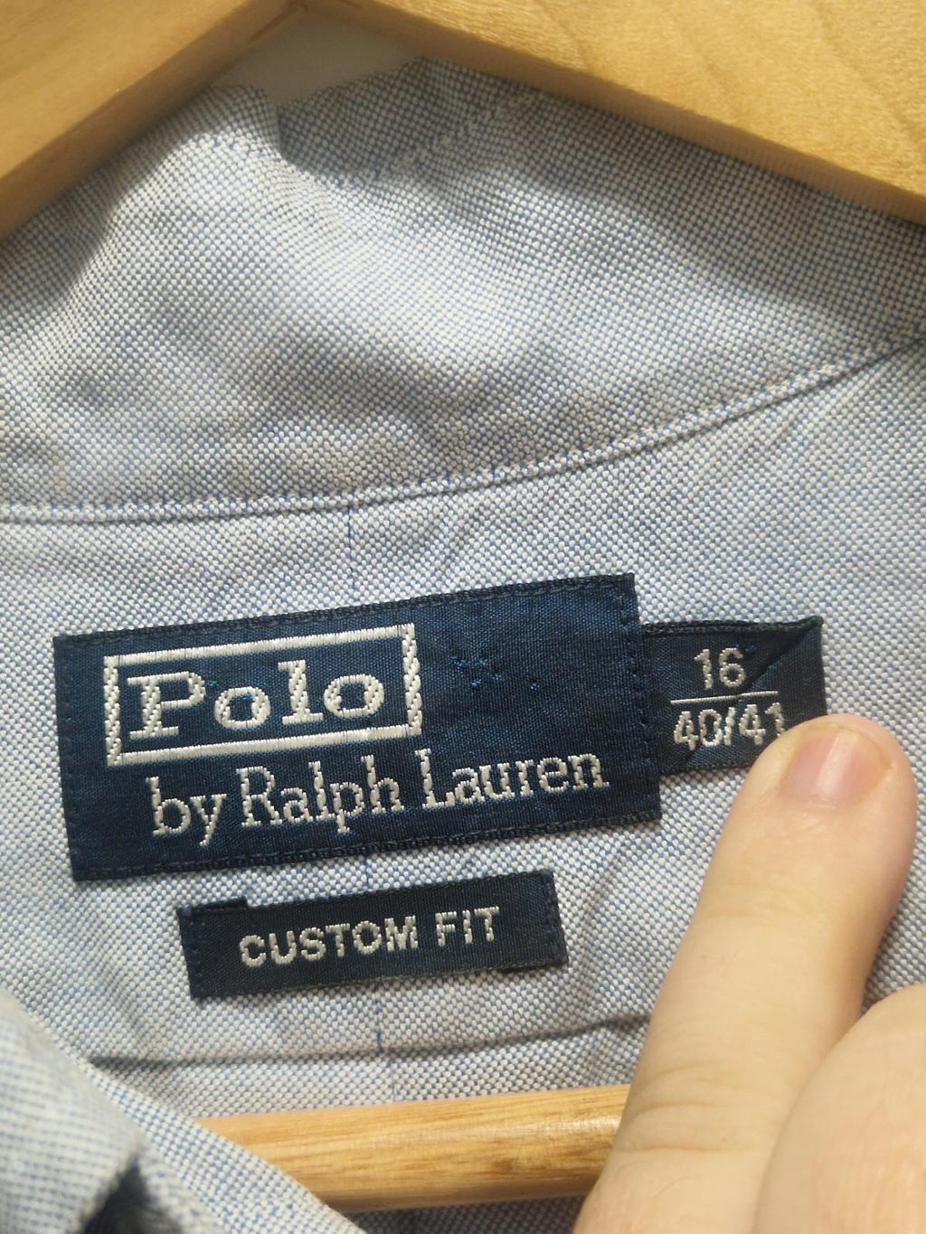 Polo Ralph Lauren Light Blue Embroidered  Pony Oxford shirt in 100% cotton Uk Xl