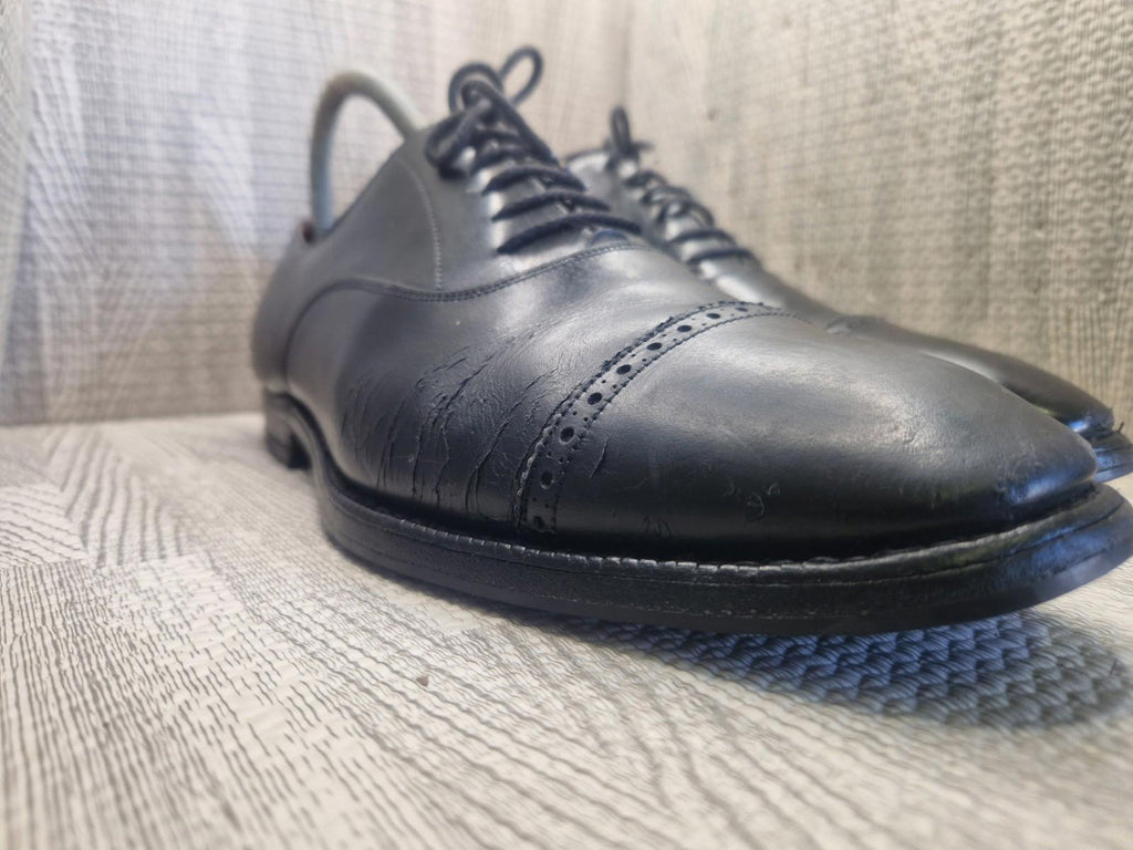 Church's Oxford Brogues Masterclass Black leather Shoes Made In England Uk 8.5 F