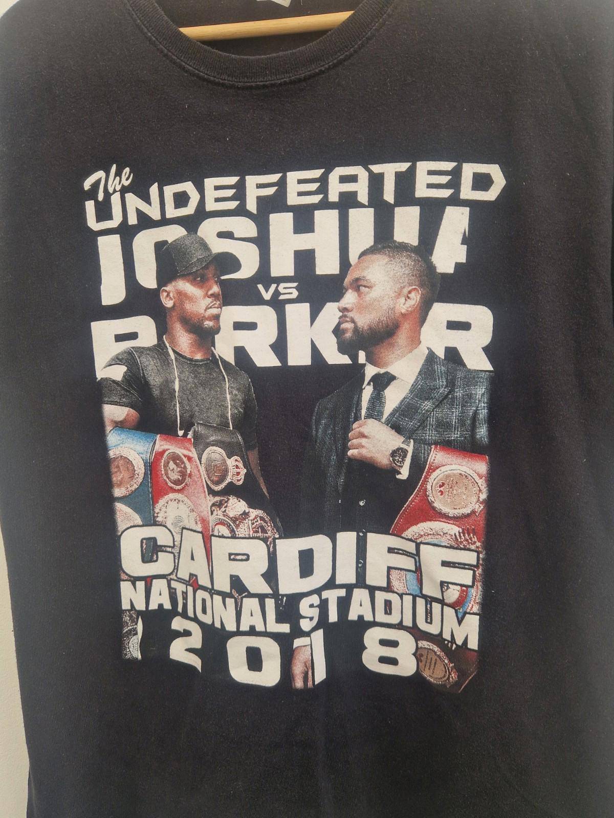 Rare 2018 Anthony Joshua  Vs Joseph Parker Unified World Champion  T- Shirt Uk M