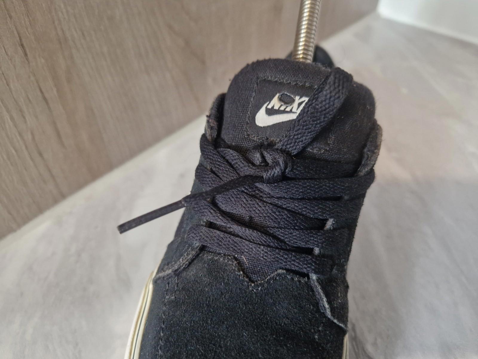 Nike Sb 2014 Black With White Mids  Canvas Trainers Skate Shoe Uk Size 5 Gc