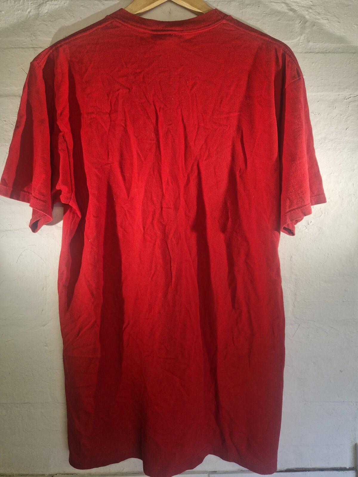 Disney Walt Disney Red Mickey Tee Vintage Usa Label Vgc Size Large Gc T-shirt