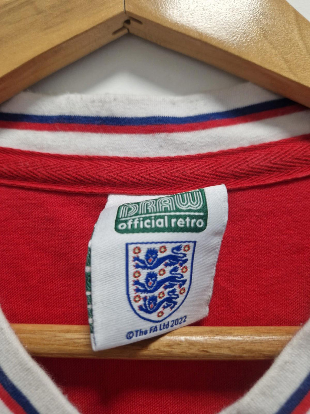 England 1982 World Cup Finals Away Retro Shirt Score Draw Label Uk Xl Gc