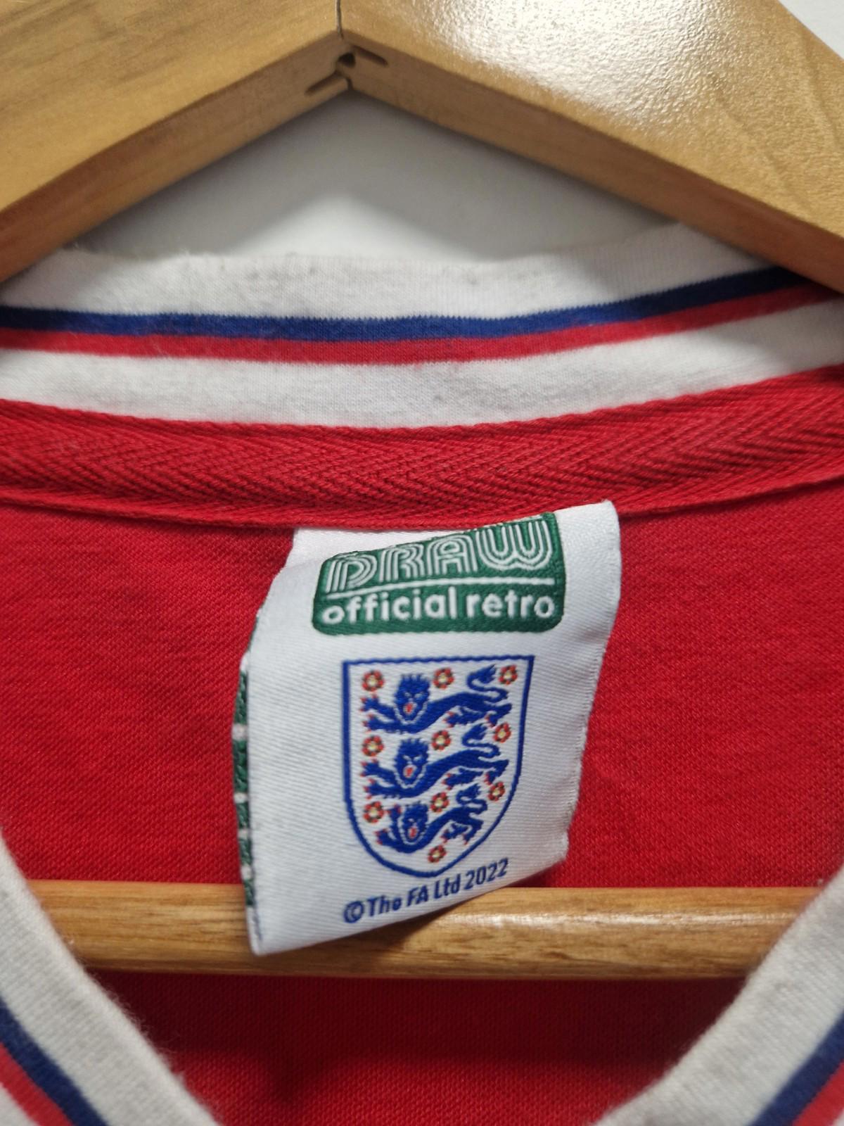 England 1982 World Cup Finals Away Retro Shirt Score Draw Label Uk Xl Gc
