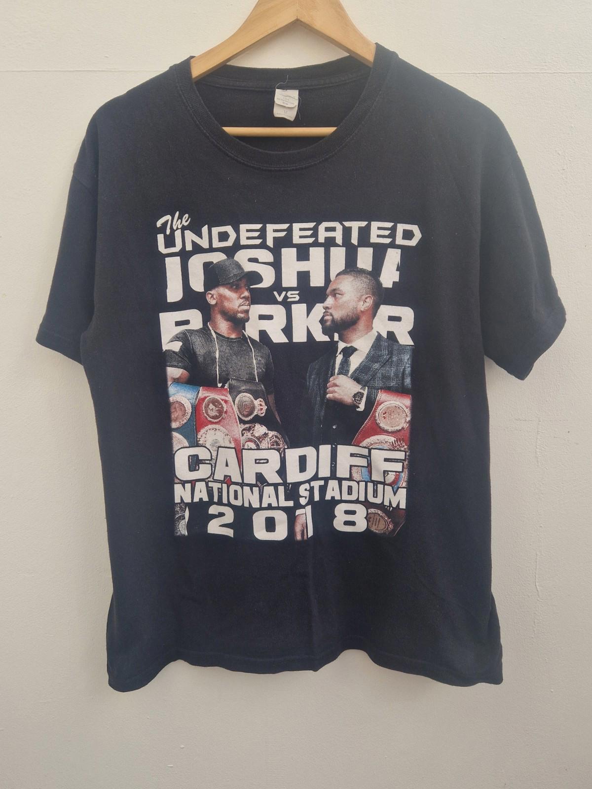 Rare 2018 Anthony Joshua  Vs Joseph Parker Unified World Champion  T- Shirt Uk M
