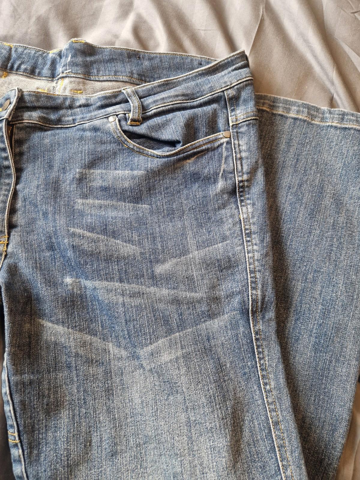 Triumph Motorcycle Jeans Ladies Blue Uk Size W40 X L29 Gc