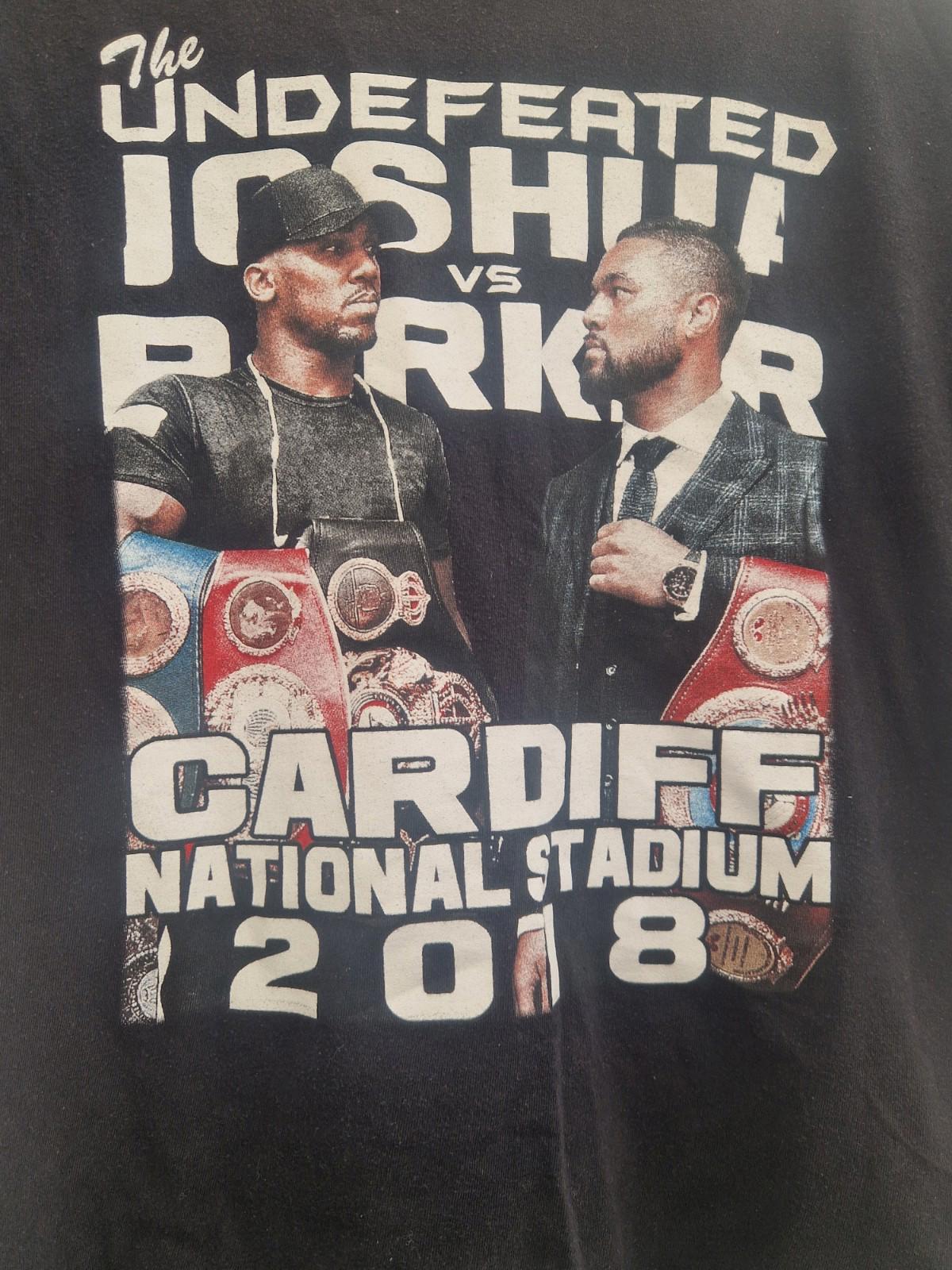 Rare 2018 Anthony Joshua  Vs Joseph Parker Unified World Champion  T- Shirt Uk M