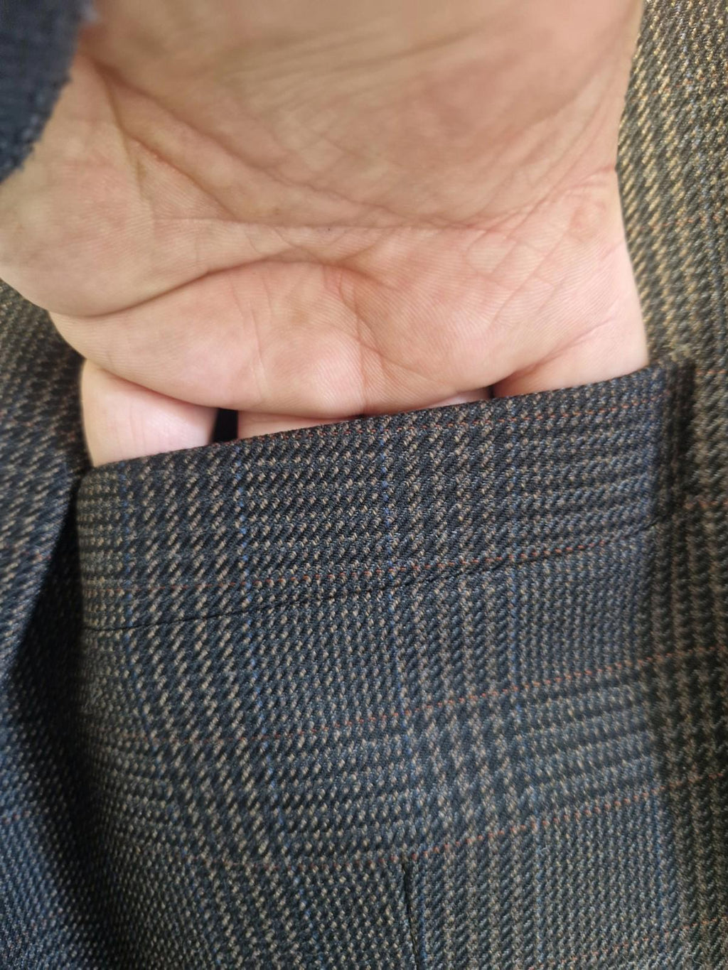 Joseph & feiss International Moore grey plaid wool blazer Jacket Uk M