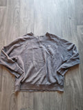 Nike Sweatshirt Mens  Grey Swoosh Crewneck Pullover Jumper/ Sweater Uk Size L Gc