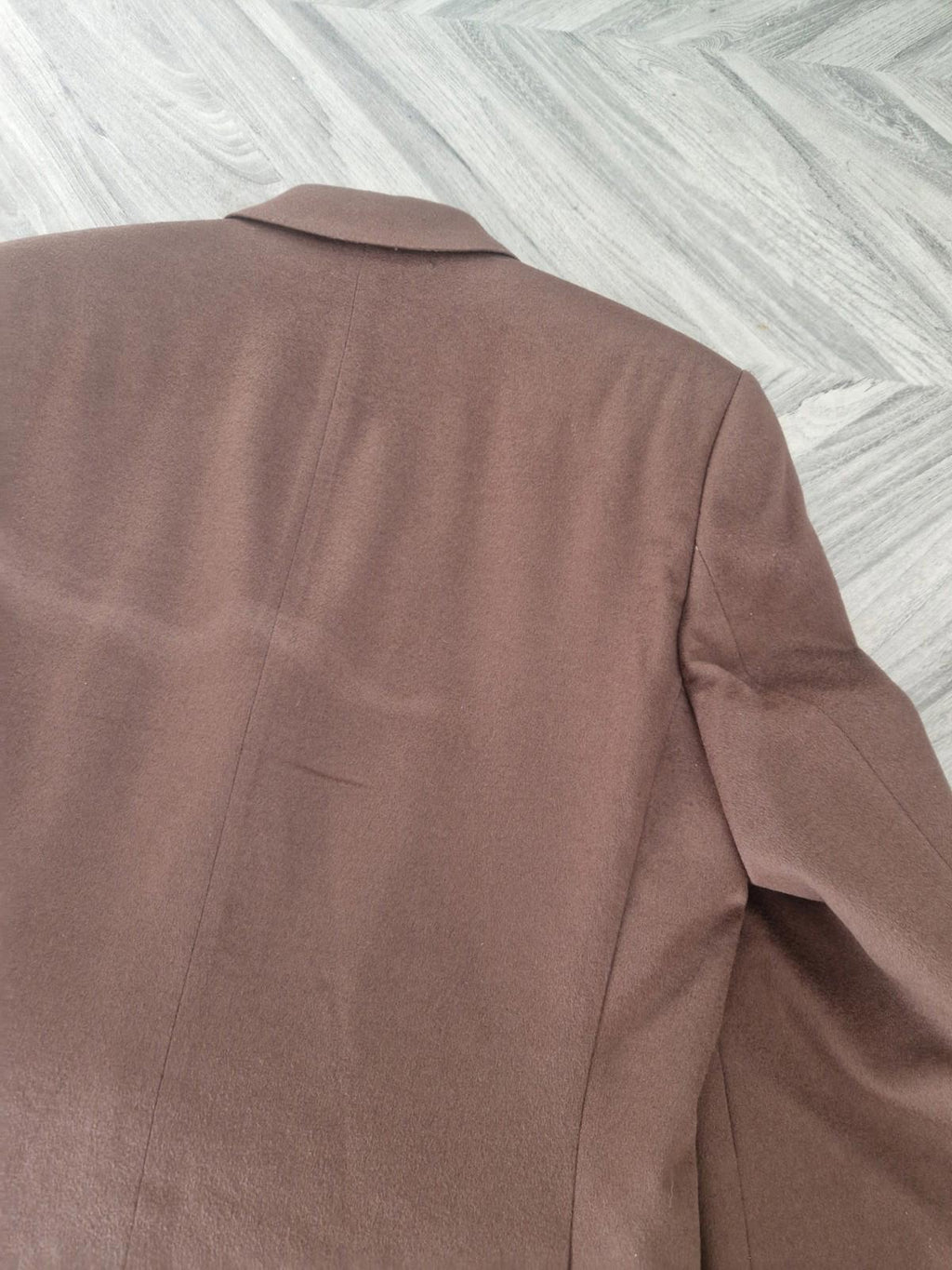 Mario Barutti Ing Loro Paina Italian Wool Cashmere Blend Brown Blazer Jacket 46R