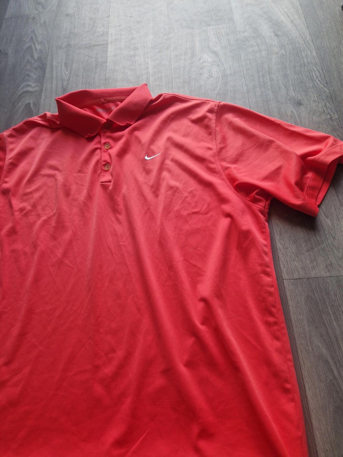 Nike Golf  Dri-Fit Victory Solid Polo Shirt - University Red/White Xxl Vgc