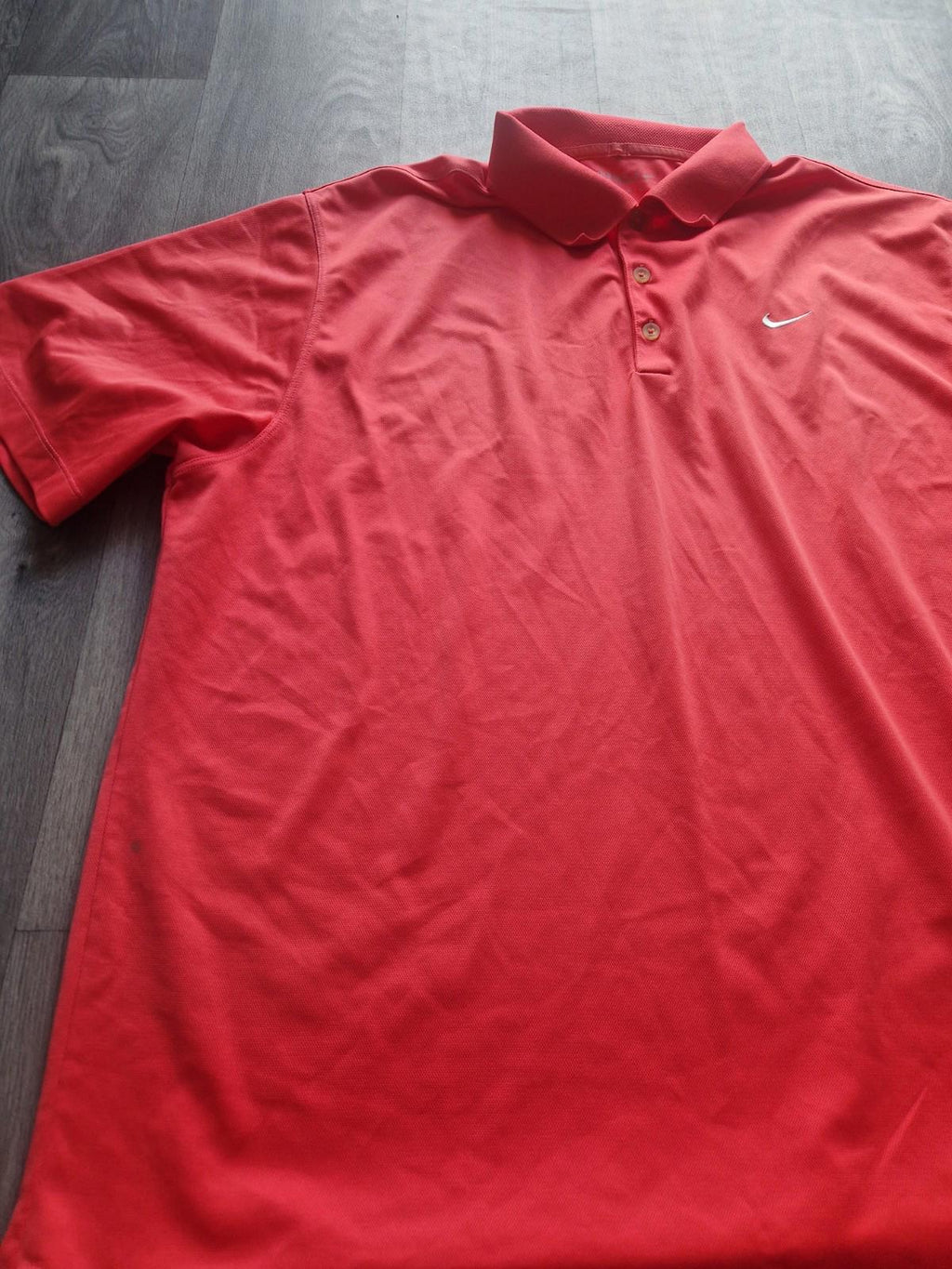 Nike Golf  Dri-Fit Victory Solid Polo Shirt - University Red/White Xxl Vgc