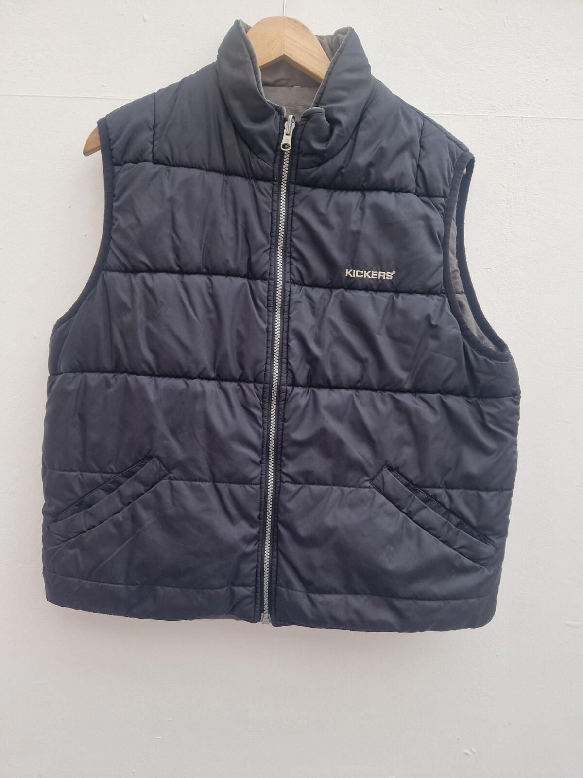 Kickers 90s vintage reversible body warmer Gilet Uk Size M Gc