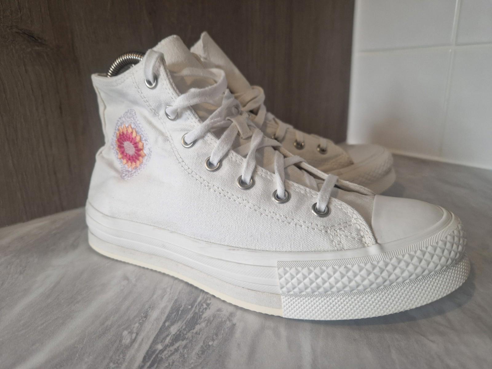 Converse Chuck Taylor All Star EVA Lift Platform High GS 'Festival Florals' Uk 5