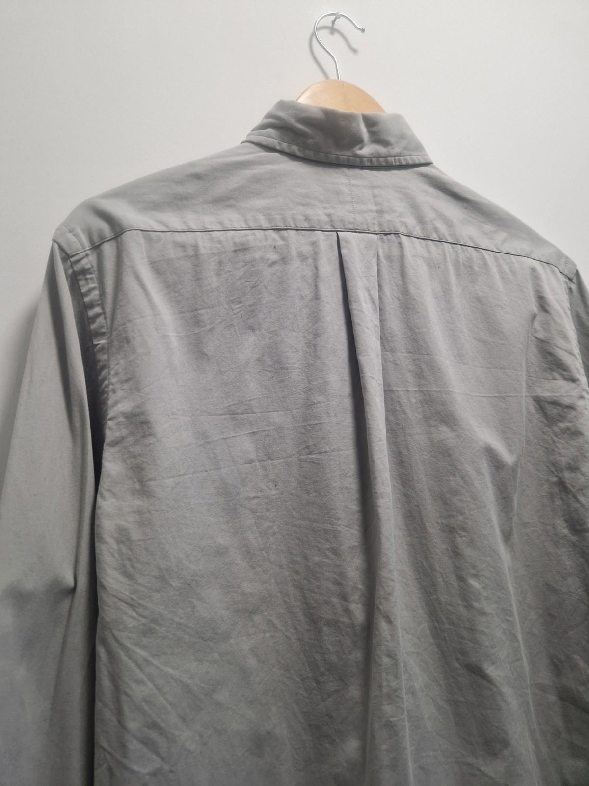 Polo Ralph Lauren Custom Fit Oxford Cotton Shirt in a grey stone color Uk M Gc
