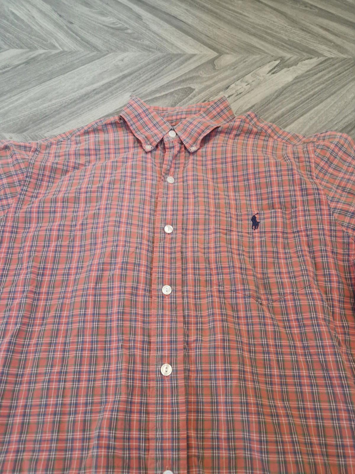 Ralph Lauren Blake Shirt Mens M Cotton Plaid Button Up Short Sleeve Casual