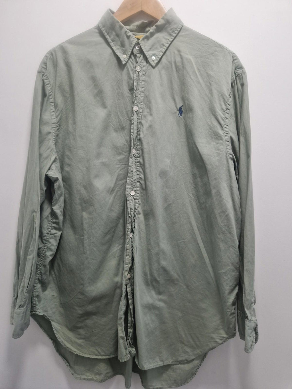 Polo Ralph Lauren long-sleeve cotton button-down shirt in a Olive Green Uk  Xl