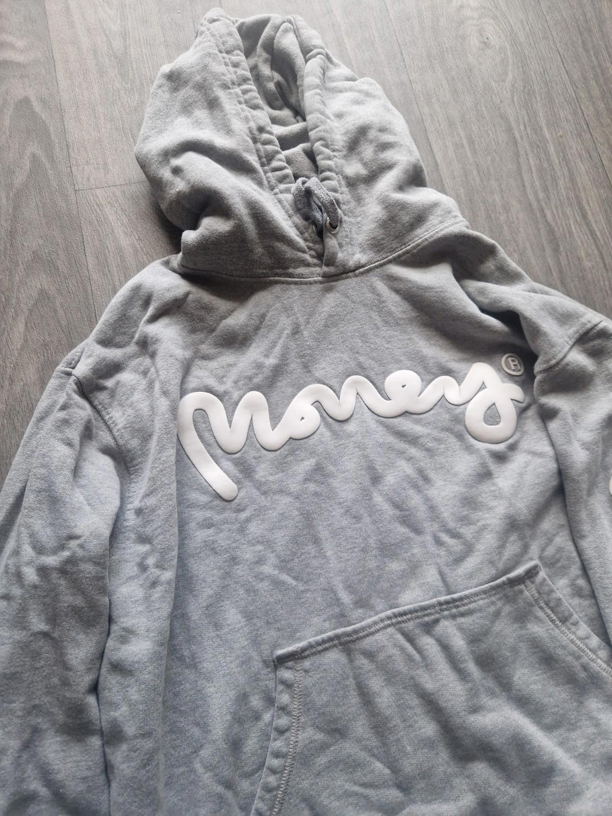 Money Sig Ape Hood Ice Grey Melange Uk Size  Xl