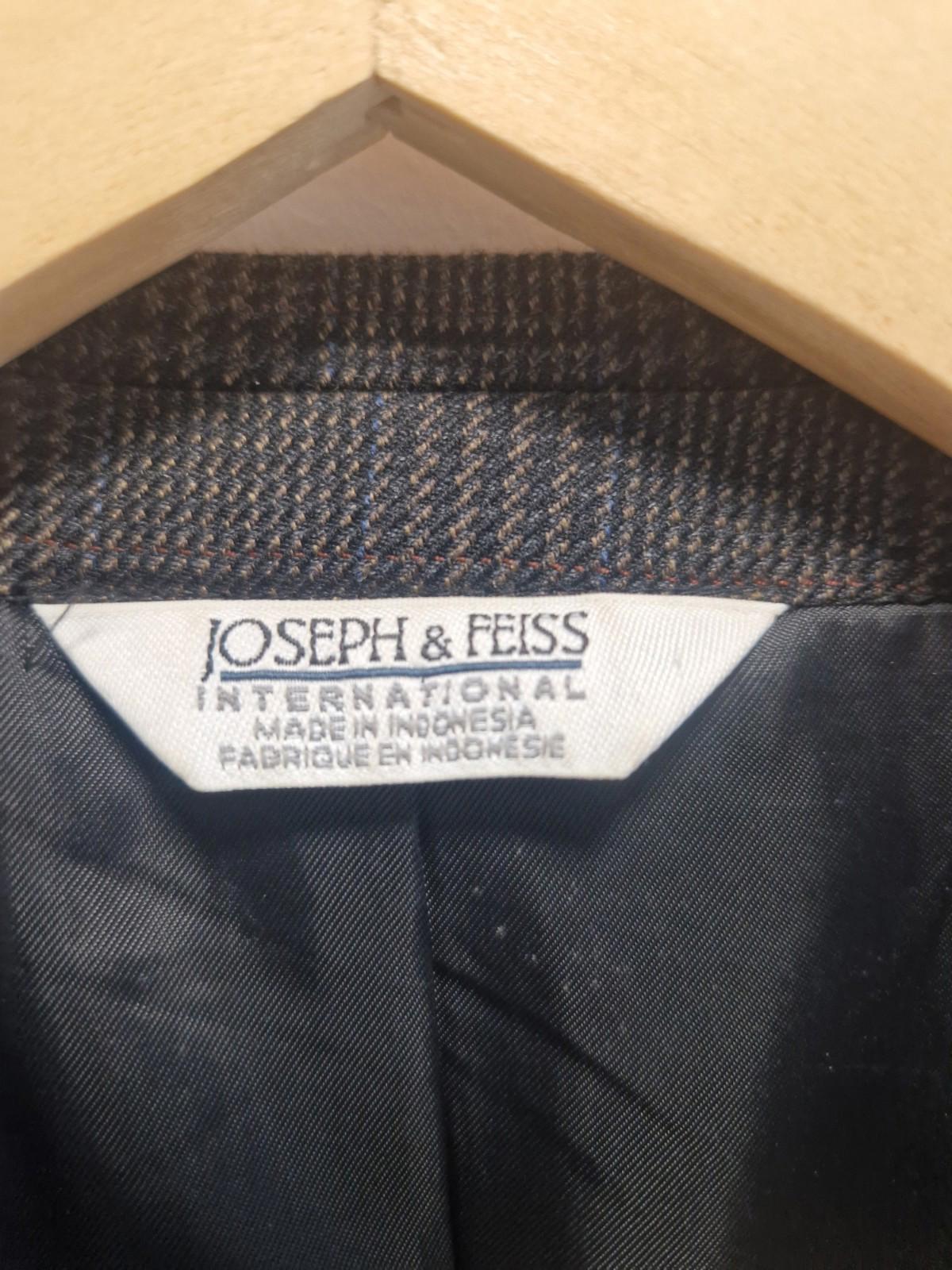 Joseph & feiss International Moore grey plaid wool blazer Jacket Uk M