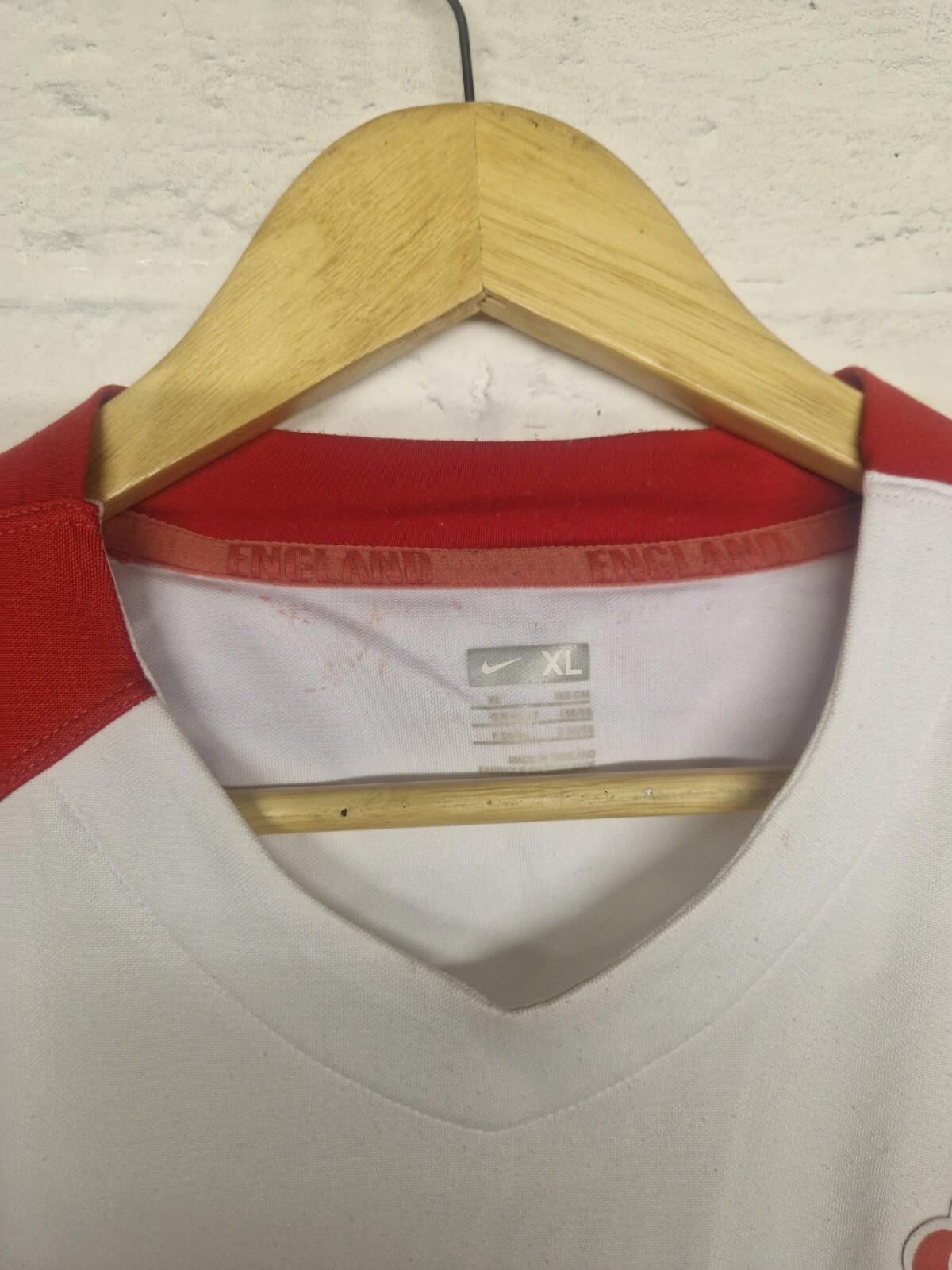NIKE MEN'S RUGBY UNION ENGLAND TRAINING 2007 SEVENS SHIRT JERSEY MAILLOT SIZE Xl