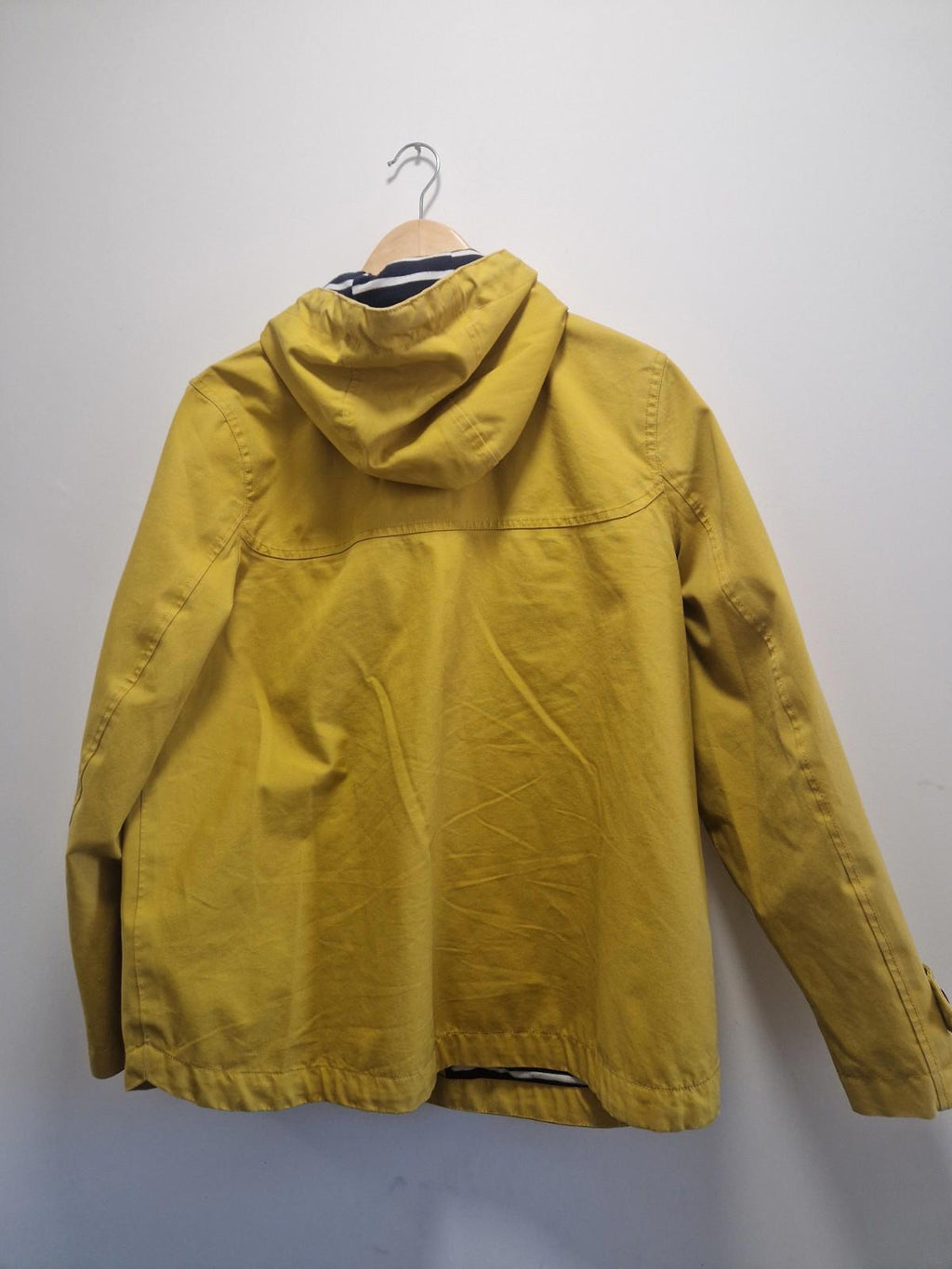 Joules Coast Women's Rain Jacket, Size 14, Hooded, Yellow/Gold