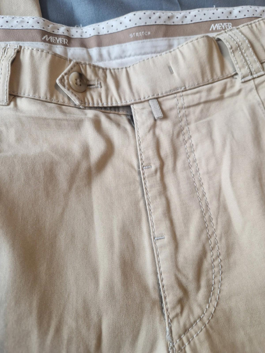 Meyer Cream Lightweight Casual Trousers Uk Size W36 x L32 Gc