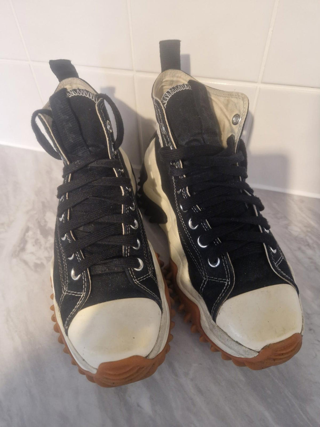 Converse Run Star Motion Black/Gum/Honey Unisex Shoes High Top UK7.5/W10 Gc