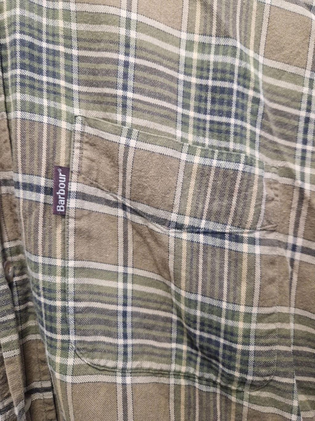 Barbour south shields Mens 100% cotton long sleeved shirt Uk M Gc