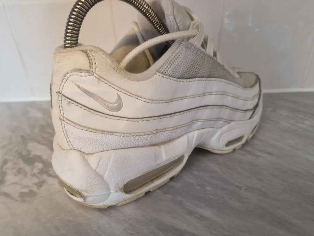 Nike Air Max 95 GS White CJ3906-100 Uk Size 6 Gc