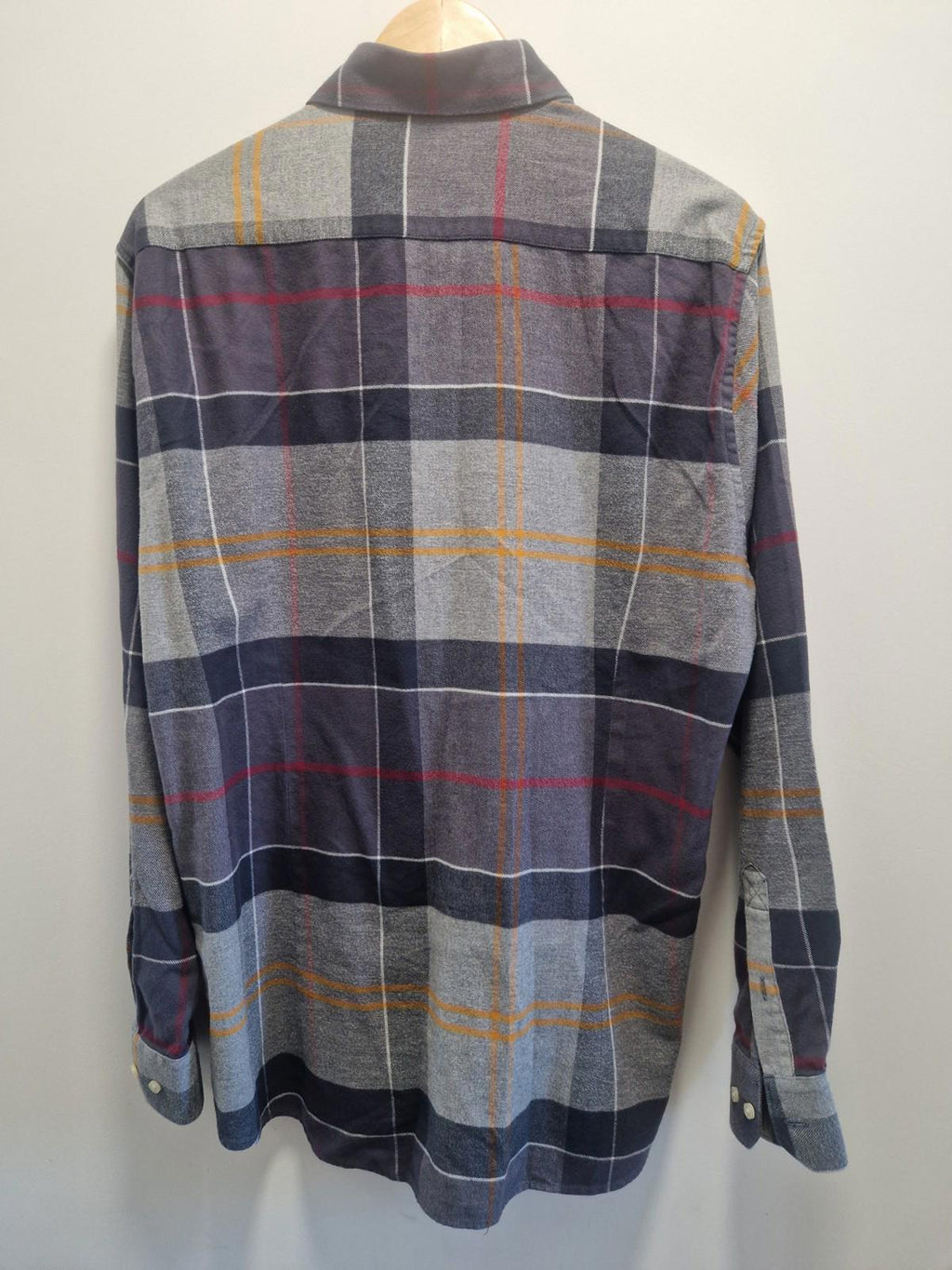 Barbour Stapleton John tartan Checked Flannel Shirt Uk Size Xl Good Condition