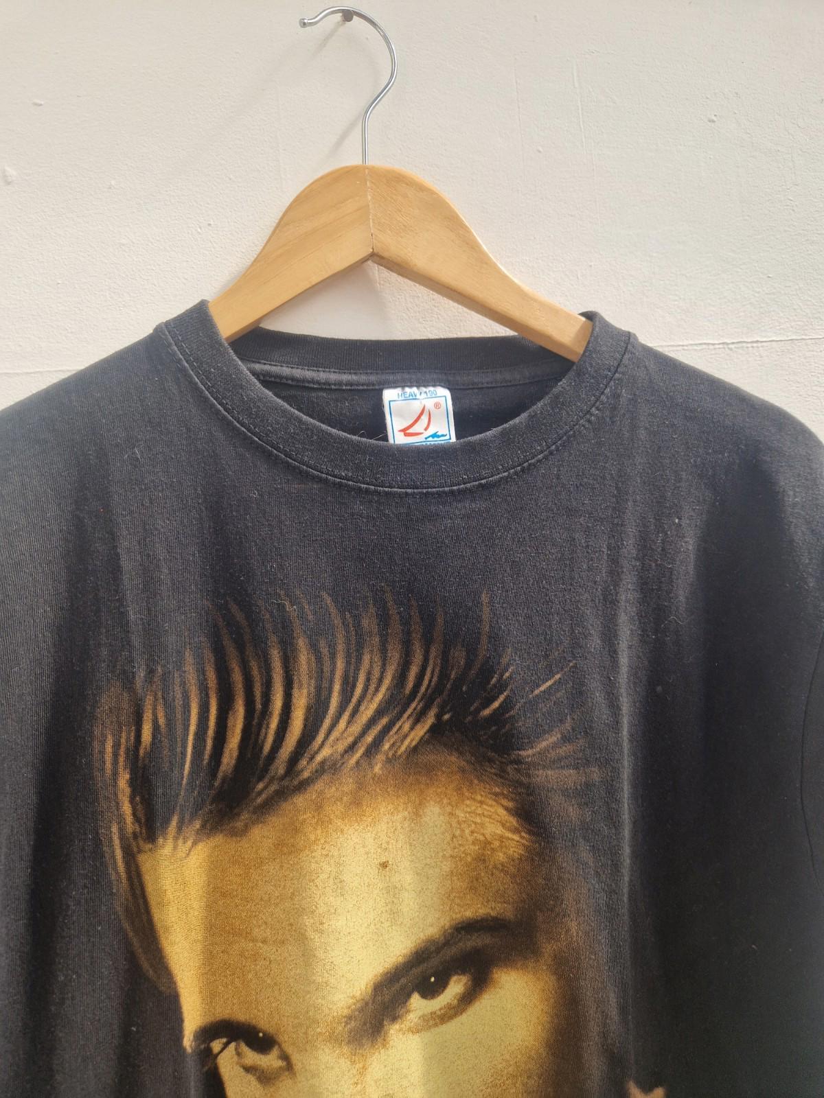 Elvis Presley The King Graphic Vintage  T-shirt Uk Size M Fan Club Label Vgc