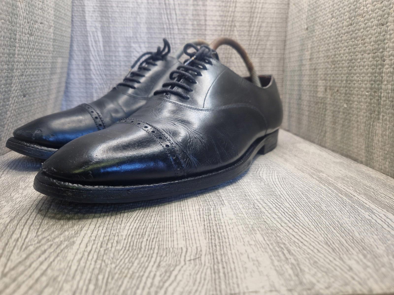 Church's Oxford Brogues Masterclass Black leather Shoes Made In England Uk 8.5 F
