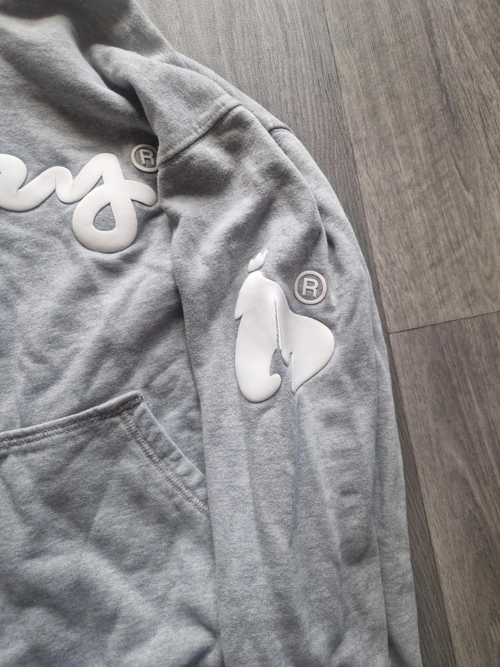 Money Sig Ape Hood Ice Grey Melange Uk Size  Xl