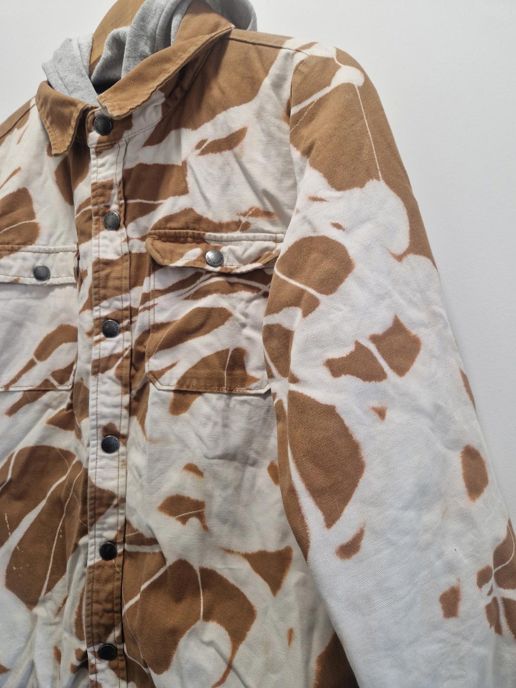 Dickies Tie Dye Design Cotton Hybrid Hooded Jacket Utility Design Uk Size L Gc