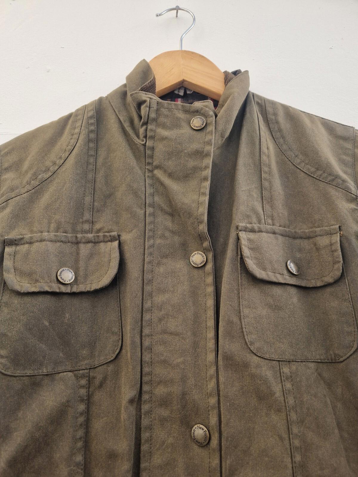 New Forest  Ladies Brown  Wax Jacket Size 10s Good Con Made In Great Britain