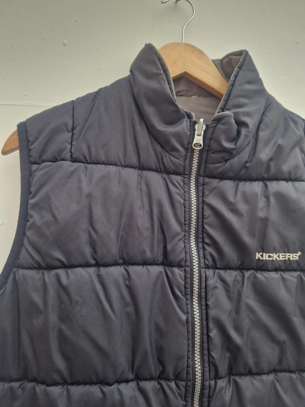 Kickers 90s vintage reversible body warmer Gilet Uk Size M Gc
