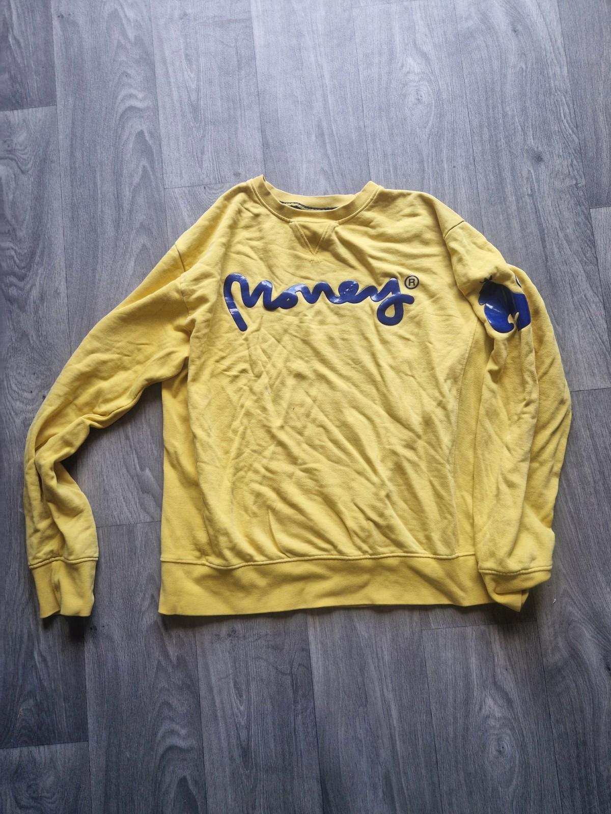 The Money Sig Ape Crew Yellow Crew Neck Sweater  Uk Xl Gc